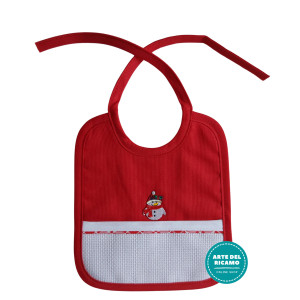 Christmas Baby Bib - Snowman